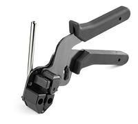 StarTech.com Herramienta de sujeción de cables de metal, herramienta tensora de bridas de metal, pistola de instalación de bridas de acero inoxidable, herramienta de tensado y corte, tensor y cortador