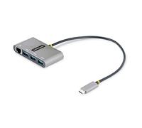 StarTech.com Hub Adaptador USB-C con Ethernet de 3 Puertos USB-A - Red Ethernet Gigabit RJ45 - USB 3.0 5Gbps - Alimentado por