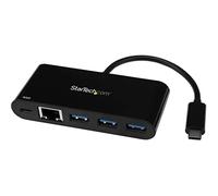 Startech Hub Usb-c Hub 3 Port Gbe Pd Usb 3.0 One Size Black