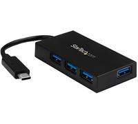 StarTech.com Hub USB C de 4 Puertos - Ladrón USB Tipo-C con 4 Puertos USB-A (USB 3.0 SuperSpeed 5Gbps) Bus USB o Autoalimentación - Hub de Carga Portátil USB-C a USB-A BC 1.2