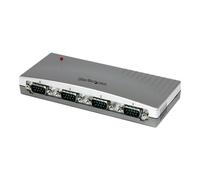 StarTech Concentrador USB a Serie ICUSB2324 – 4 puertos RS232 (DB9) – Plata