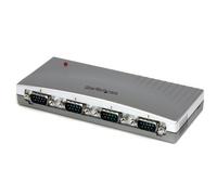 StarTech.com Hub Concentrador USB a 4 Puertos Serie RS232 - Ladrón Serie DB9 - Adaptador USB a Serie