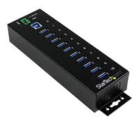 StarTech.com Hub Industrial de 10 Puertos USB 3.0 con Protección Antiestática ESD y Protección de Picos de 350W ( ST1030USBM )