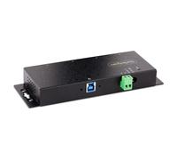 StarTech.com - Hub Industrial USB 3.0 de 5Gbps de 4 Puertos - Concentrador USB con Protección de Picos y Descargas ESD - Ladrón
