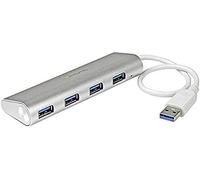 StarTech.com Hub Ladrón USB 3.0 de 4 Puertos - Hub Concentrador USB-A - Alimentado por el Bus - 5Gbps - Hub USB Portátil - Carcasa Resistente