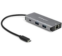 StarTech.com Hub Ladrón USB C con Puerto de Red Ethernet Gigabit RJ45 GbE - Concentrador USB Tipo C USB 3.2 Gen 2 de 10Gbps con