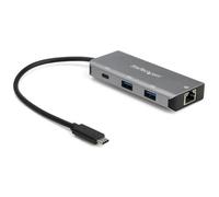 StarTech.com Hub Ladrón USB C con Puerto de Red Ethernet Gigabit RJ45 GbE - Concentrador USB Tipo C USB 3.2 Gen 2 de 10Gbps con 2 Puertos USB-A y 1 Puerto USBC - Alimentado por el Bus USB - de Alumini