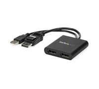 StarTech.com - Splitter Multiplicador DP a 2 puertos DisplayPort - Hub MST