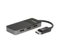 StarTech.com Hub MST de 3 Puertos DisplayPort 1.4 - Divisor Splitter DP para 3 Monitores - Adaptador DisplayPort a 3x DisplayPort de 4K - Alimentado por USB - Windows Solamente