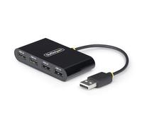 StarTech.com Hub USB 2.0 de 4 Puertos - Ladrón USB Alimentado por el Bus - 480Mbps - Hub Portátil Externo USB - Multiplicador