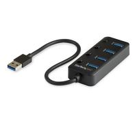 Startech Hub Usb 3.0 De 4 Puertos Usb-a One Size Black