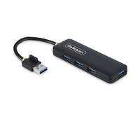 StarTech Hub USB-A 4 puertos H5A4A-USB-HUB – USB 3.0 5Gbps, alimentado por el bus, portátil