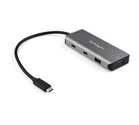StarTech.com Hub USB C de 4 puertos - 2x USB A y 2x USB C - Concentrador USB Tipo C 3.2 Gen 2 SuperSpeed de 10Gbps Alimentado por el bus USB - Ladrón USB C con Cable de 25cm