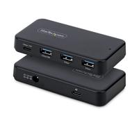 StarTech Hub USB-C y Tipo A de 4 Puertos - Ladrón USB de 5Gbps - Autoalimentado - con Cable Tipo C y A - Mac/Windows