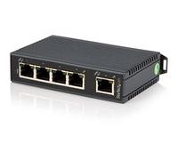 StarTech.com Switch Conmutador Industrial Ethernet de 5 Puertos RJ45 de Montaje en Carril DIN