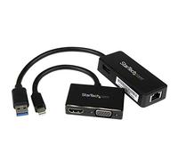 StarTech.com Juego de Adaptadores para Surface Pro - Mini DisplayPort a VGA o HDMI - USB 3.0 de Red Ethernet
