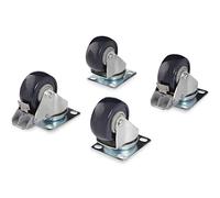 StarTech.com Juego de Ruedas para Armario Rack de Marco Abierto