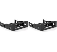 StarTech.com Juego Kit Adaptador Frontal Abierto Unidad de Disco Duro de 3,5in Pulgadas a 5,25 (Paquete de 2)