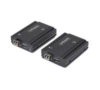 StarTech.com Kit Extensor de Consola por Fibra Óptica KVM DisplayPort - 4K 60Hz - 300m (Multimodo) - 2 Módulos SFP+ 10G