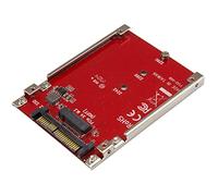 StarTech.com Tarjeta Adaptador PCI Express M.2 a U.2 SFF8639 para SSD NVMe M.2 - Conversor para SSD M.2 - Tarjeta Anfitrión para SSD M.2 - Convertidor de Unidad M.2 PCIe a 2,5" - Rojo (U2M2E125)