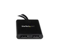 STARTECH.COM Mini DisplayPort a 2x DisplayPort Multi-Display Splitter - Concentrador MST de 2 puertos