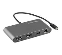 StarTech.com Mini Dock Thunderbolt 3 - Docking Station Portátil para 2 Monitores con DP 4K 60Hz, 1x Hub USB-A (USB 3.0/5 Gbps), GbE - Cable de 28cm - Adaptador Multipuertos TB3 - Mac/Windows