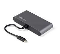 StarTech.com Mini Dock Thunderbolt 3 - Docking Station Portátil para 2 Monitores con HDMI 4K de 60Hz, 2x Hub USB-A (3.0/2.0), GbE - Cable de 28cm - Adaptador Multipuerto TB3 - Mac/Windows
