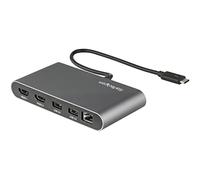 StarTech.com Mini Dock Thunderbolt 3 - Docking Station Portátil para 2 Monitores con HDMI 4K de 60Hz, 2x Hub USB-A (3.0/2.0), GbE - Cable de 28cm - Adaptador Multipuerto TB3 - Mac/Windows