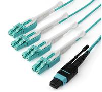 Cable de Fibra Óptica - StarTech.com - MPO8LCPL3M - 3 m - OM3 - Macho-Macho - Aqua