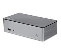 StarTech.com MST30C2HDPPD - Dock USB-C de Monitores Duales para Windows® con Bahía SATA de 2,5” para SSD/HDD- Color Negro y Plata