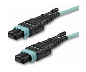 StarTech.com MTP - Cable de Fibra óptica (6 pies/2 m, OM3, 40 GB, lengüeta de Empuje y tirón, Conector MPO12PL2M)