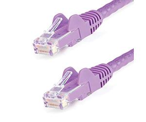 StarTech.com N6PATC15MPL - Cable de Red Gigabit Ethernet 15m UTP patch Cat6 Cat 6 RJ45 Snagless Sin enganches, color púrpura