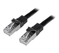 Cable de red Cat6 blindado SFTP sin gancho de 2 m - STARTECH - Negro