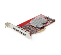 StarTech.com P10Q4A-USB-CARD Tarjeta de Expansión PCIe USB 3.2 10Gbps, 4 Puertos USB-A, 4 Controladores Independientes, PCI Express 3.0, Compatible Windows/Linux