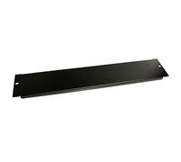 StarTech Panel ciego para rack 2U BLANKB2 – Acero 19 pulgadas, negro, mejora flujo de aire