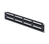 Startech.com panel de parcheo 2u de 48 puertos cat6 rj45 de montaje en