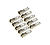 StarTech.com Paquete de 10 Módulos Transceptores SFP Compatibles con HPE J8177C - 1000BASE-T - SFP a RJ45 Cat6 / Cat5e - SFP Ethernet Gigabit de 1GbE - RJ45 - 100m - HPE 1810/1820/2530