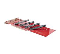 StarTech.com Tarjeta PCIe Adaptadora de 4X M.2, PCIe x16 a 4 NVMe o SSDs M.2 AHCI, PCI Express 4.0, 7,8Gbps por Unidad, Requiere Bifurcación, Compatible con Windows y Linux (QUAD-M2-PCIE-CARD-8)