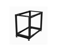 StarTech.com - Rack de Marco Abierto con Profundidad Ajustable de 4 Columnas 15U y 19 Pulgadas con Ruedas/Niveladores y Anillas