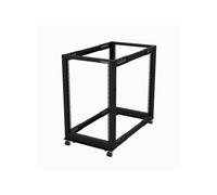 StarTech.com - Rack de Marco Abierto con Profundidad Ajustable de 4 Columnas 18U y 19 Pulgadas con Ruedas/Niveladores y Anillas