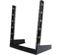 StarTech.com - Rack Armario Bastidor Abierto de Escritorio Desktop Sobremesa de 2 Columnas 12U 0,5m Negro