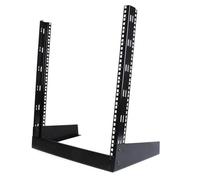 StarTech Rack Abierto Sobremesa 12U 2 Columnas 19in, 50kg (RK12OD) | Para equipos de datos AV comunicación y estudio, Bastidor independiente