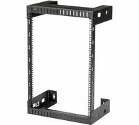 StarTech.com Rack de Servidores Abierto de 15U de Pared - de 19 Pulgadas - de 2 Columnas - con 12 Pulgadas de Profundidad - para Equipo de Redes - AV - Panel de Parcheo (RK15WALLO)