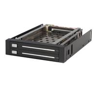 StarTech.com Rack Móvil Aluminio Backplane de 2 Discos Duros HDD SATA 2,5" Pulga