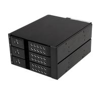 StarTech.com Rack Móvil Backplane con 3 Bahías Hot Swap de 3,5" sin Bandeja SAS SATA - de Intercambio en Caliente ( HSB3SATSASBA )