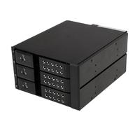 StarTech.com Rack Móvil Backplane con 3 Bahías Hot Swap de 3,5" sin Bandeja SAS SATA - de Intercambio en Caliente ( HSB3SATSASBA )
