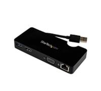 StarTech.com Replicador de Puertos USB 3.0 de Viajes con HDMI o VGA - Docking Station para Portátil