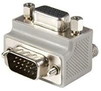StarTech.com Adaptador VGA en ángulo recto GC1515MFRA1 - Macho/Hembra DB15, Gris