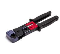 StarTech.com RJ4511TOOL - Herramienta crimpadora de cableado con Pelacables, Color Negro y Rojo