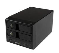 StarTech.com S352BU33RER - Caja de Discos Duros (USB 3.0 con UASP y eSATA con 2 bahías, SATA III, Hot-Swap 3.5" sin Bandeja)
